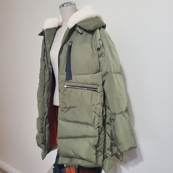 MISS FOFO Jackets & Coats Sz. L Green - Picture 2 of 12
